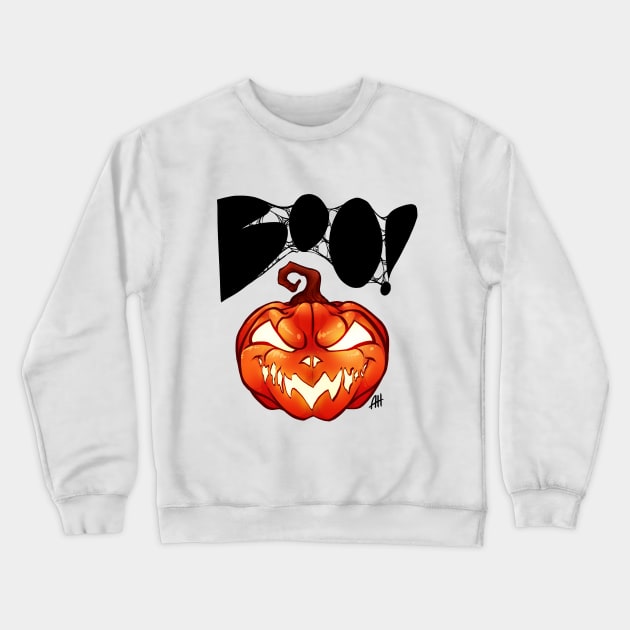 Boo! - Dark Crewneck Sweatshirt by AyliHarris